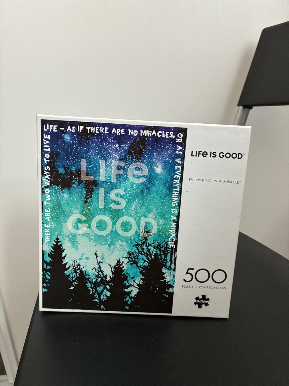 Life Is Good Turquoise and Navy 500-Piece Puzzle - Life Is Good